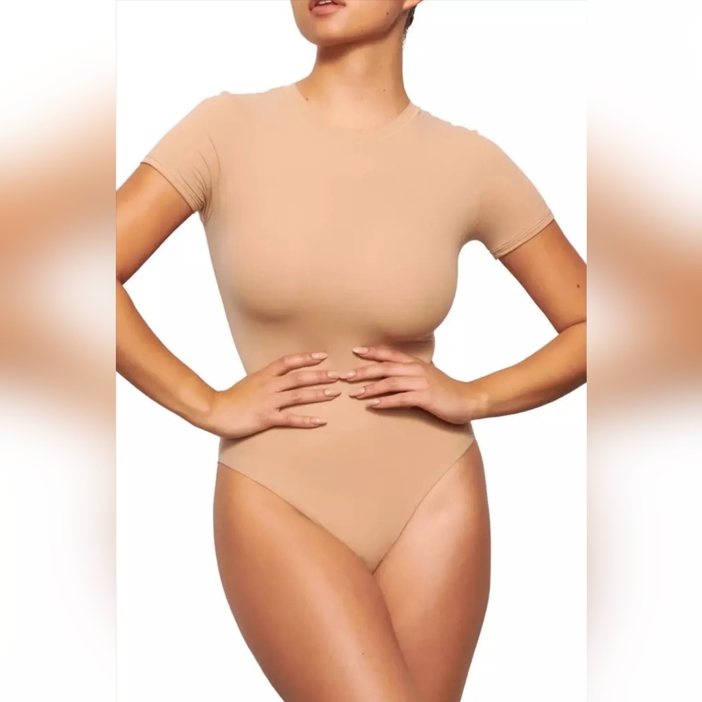 SHAPERX Seamless Tan Bodysuit NWOT